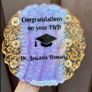resin graduation tray
